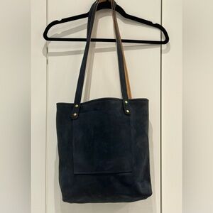 Handmade Elegant Black Leather Tote Bag 🖤🖤🖤